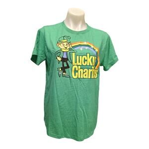 Lucky Charms With Leprechaun Short‎ Sleeve T-Shirt Green Women's Size Juniors 19